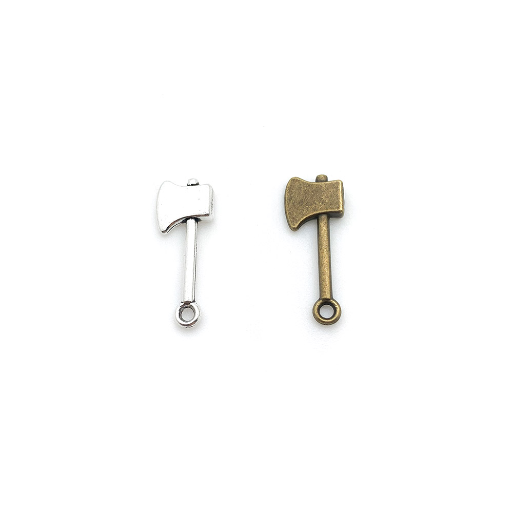Single-hole zinc alloy jewelry accessory with hanging axe Y0429 Specification image