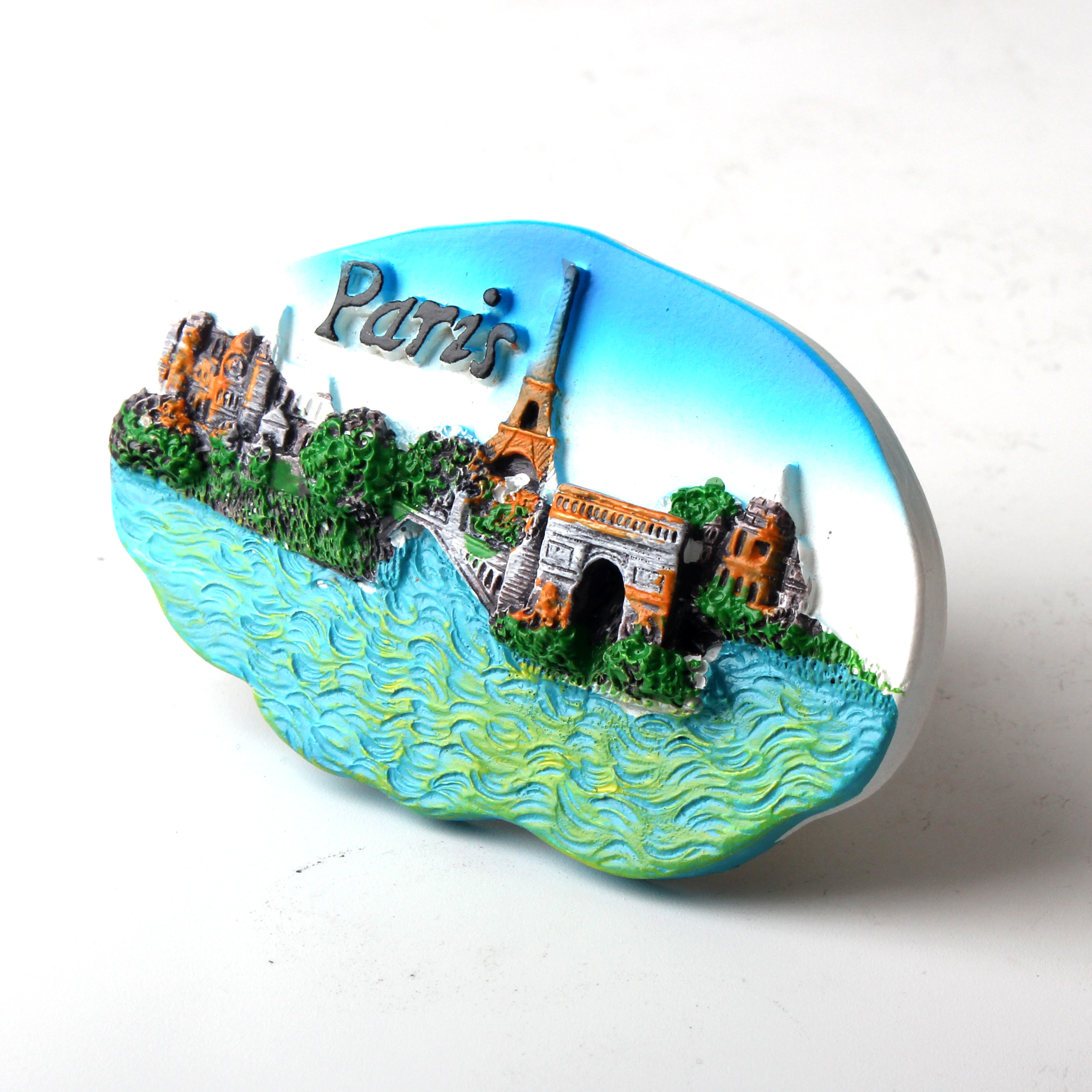 巴黎冰箱贴/3D手绘冰箱/树脂冰箱贴产品图