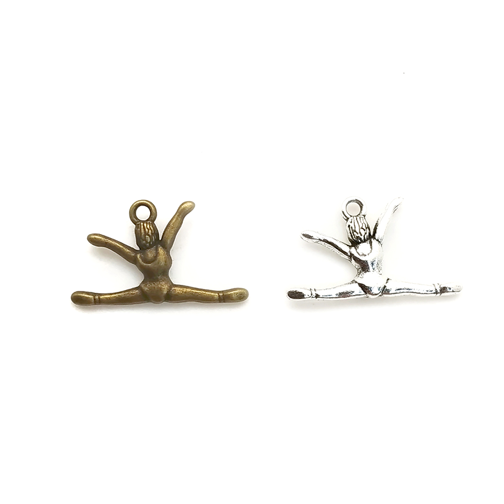 Single-hole suspended dancer zinc alloy jewelry accessory Y0620 Specification image
