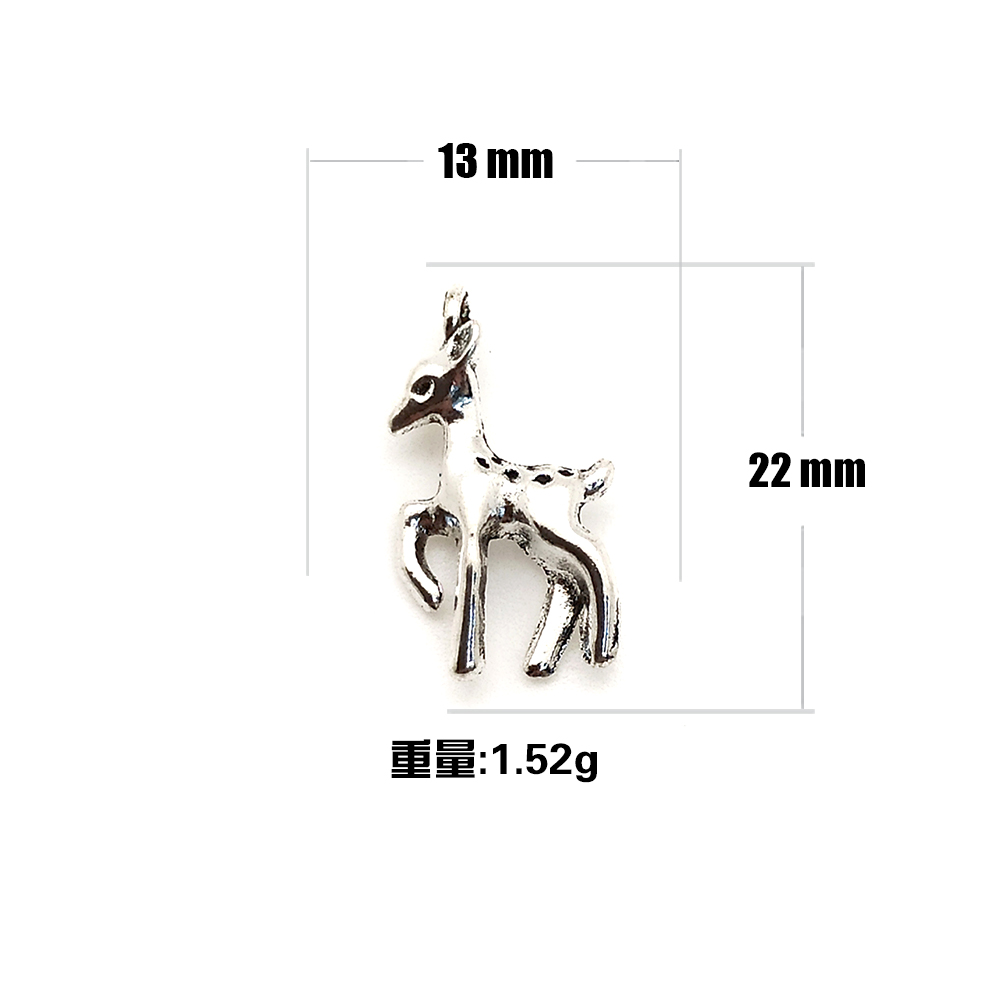 قطع غيار من سبائك الزنك من الغزلان ذات الفتحة الواحدة (Y0498) Item Picture