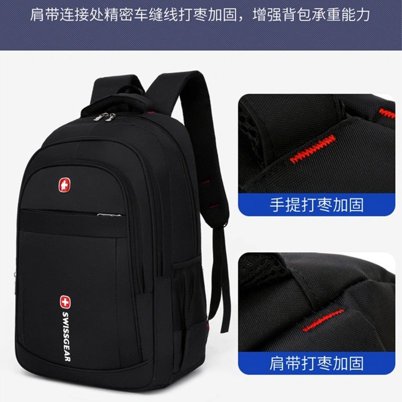 高级品质背包男2022新款双肩包大容量旅游电脑包学生书包潮流韩版详情图2
