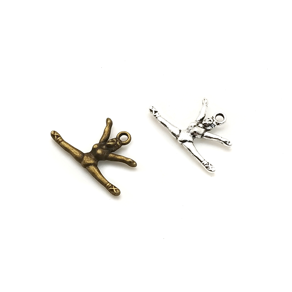 Single-hole suspended dancer zinc alloy jewelry accessory Y0620 Application Scenario