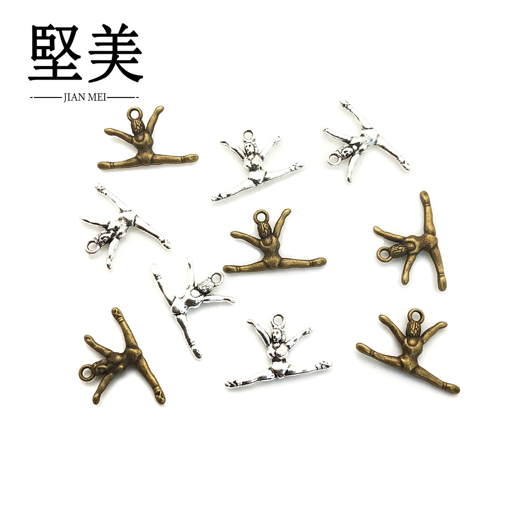 Single-hole suspended dancer zinc alloy jewelry accessory Y0620