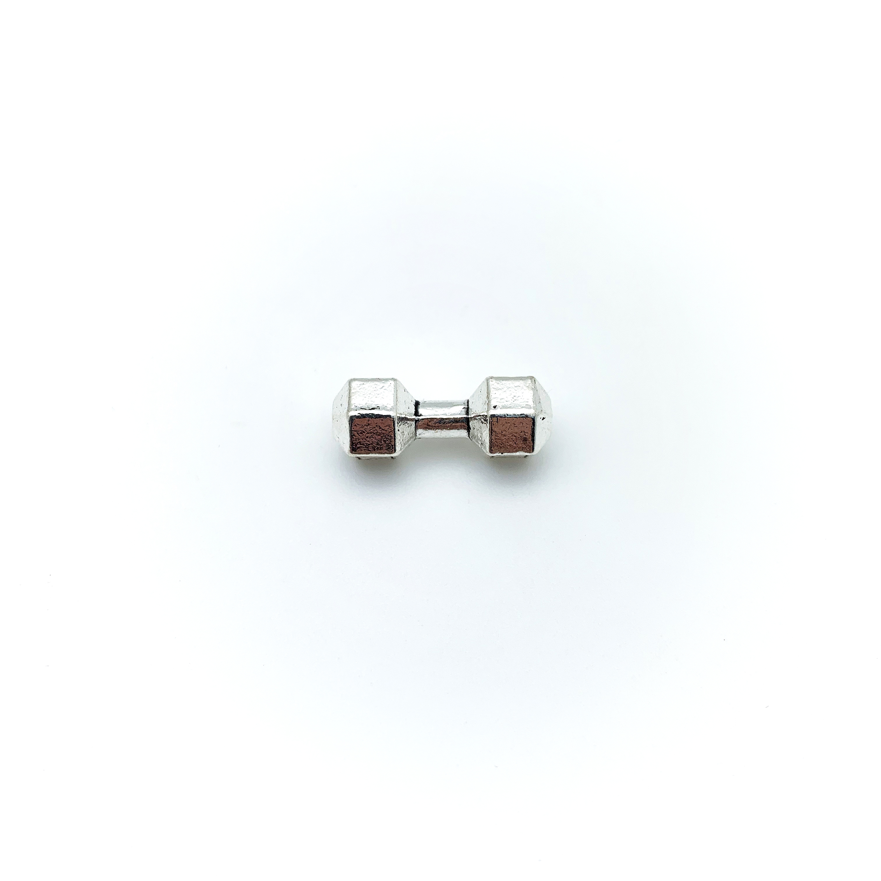 Small hole perforated dumbbell zinc alloy jewelry accessories wings and feathers Y033 undefined