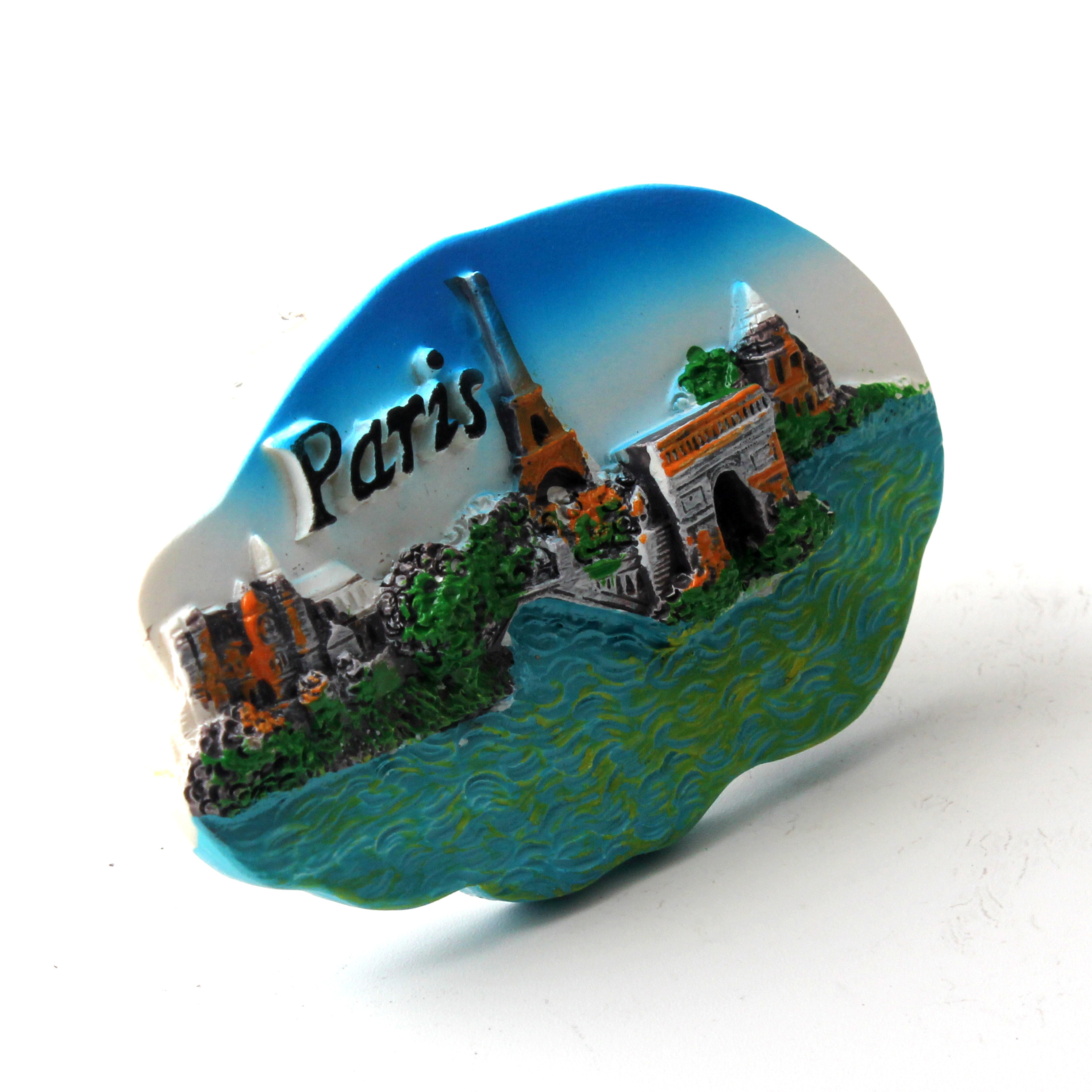 巴黎冰箱贴/3D手绘冰箱/树脂冰箱贴细节图