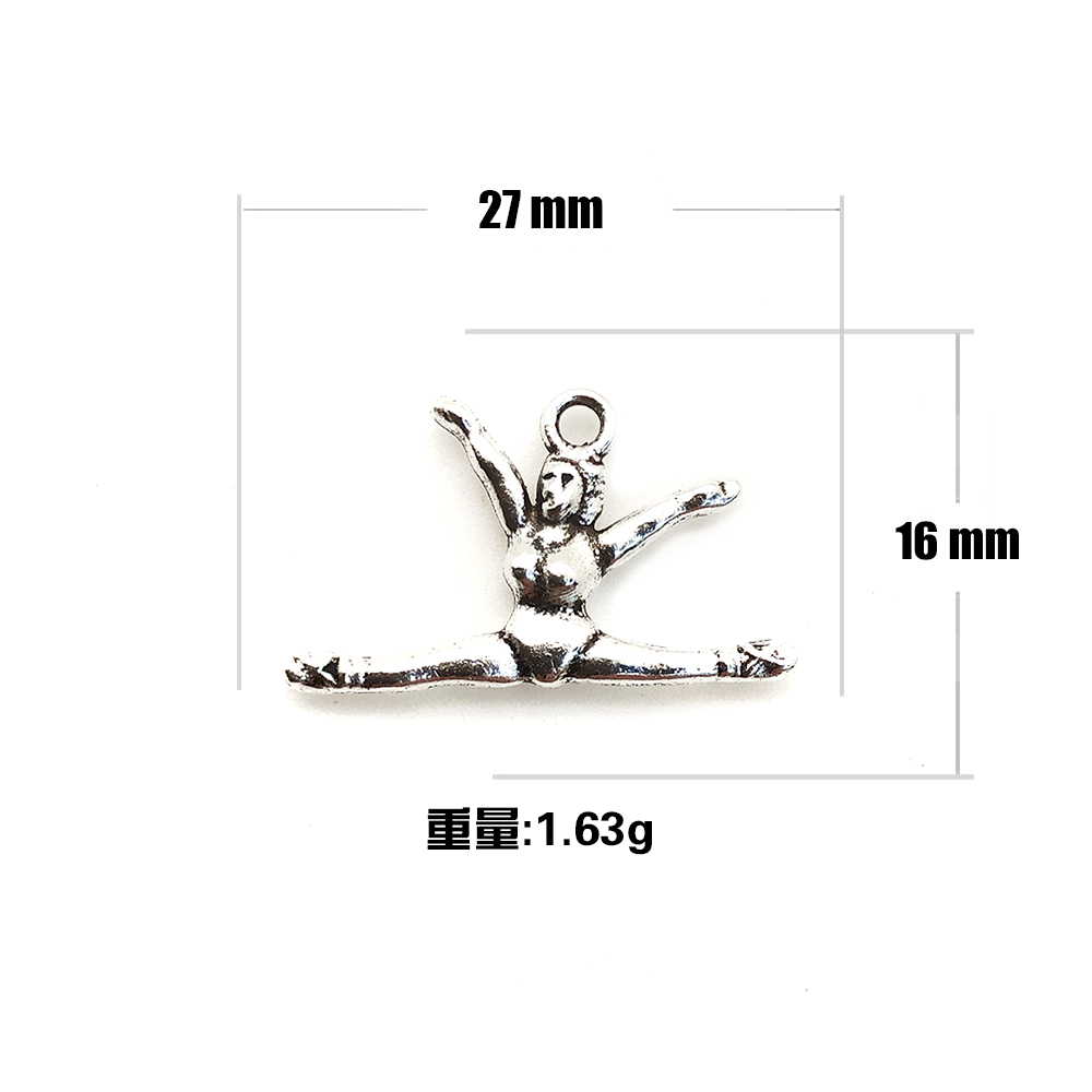 Single-hole suspended dancer zinc alloy jewelry accessory Y0620 Item Picture