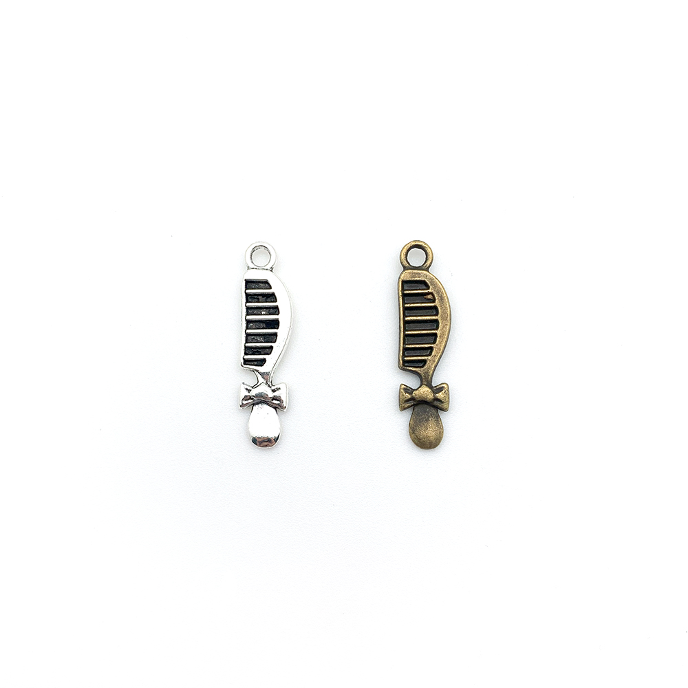 Single-hole comb with hanging head zinc alloy jewelry accessory Y0725 details Picture