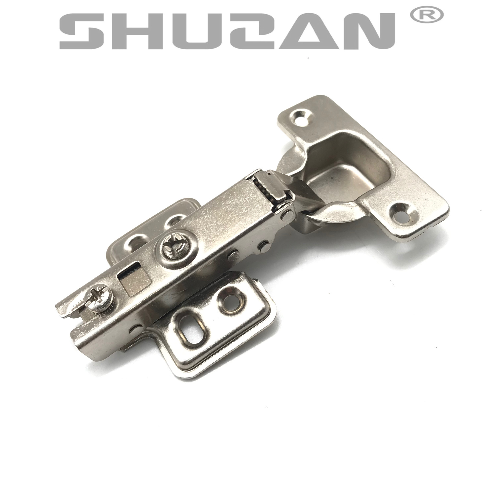 Shuyuanfeng Hardware Hydraulic Hinges 304 stainless Steel Door hinges Buffer Damping Cabinet and wardrobe Door Silent Hydraulic Hinges Factory Direct sales details Picture