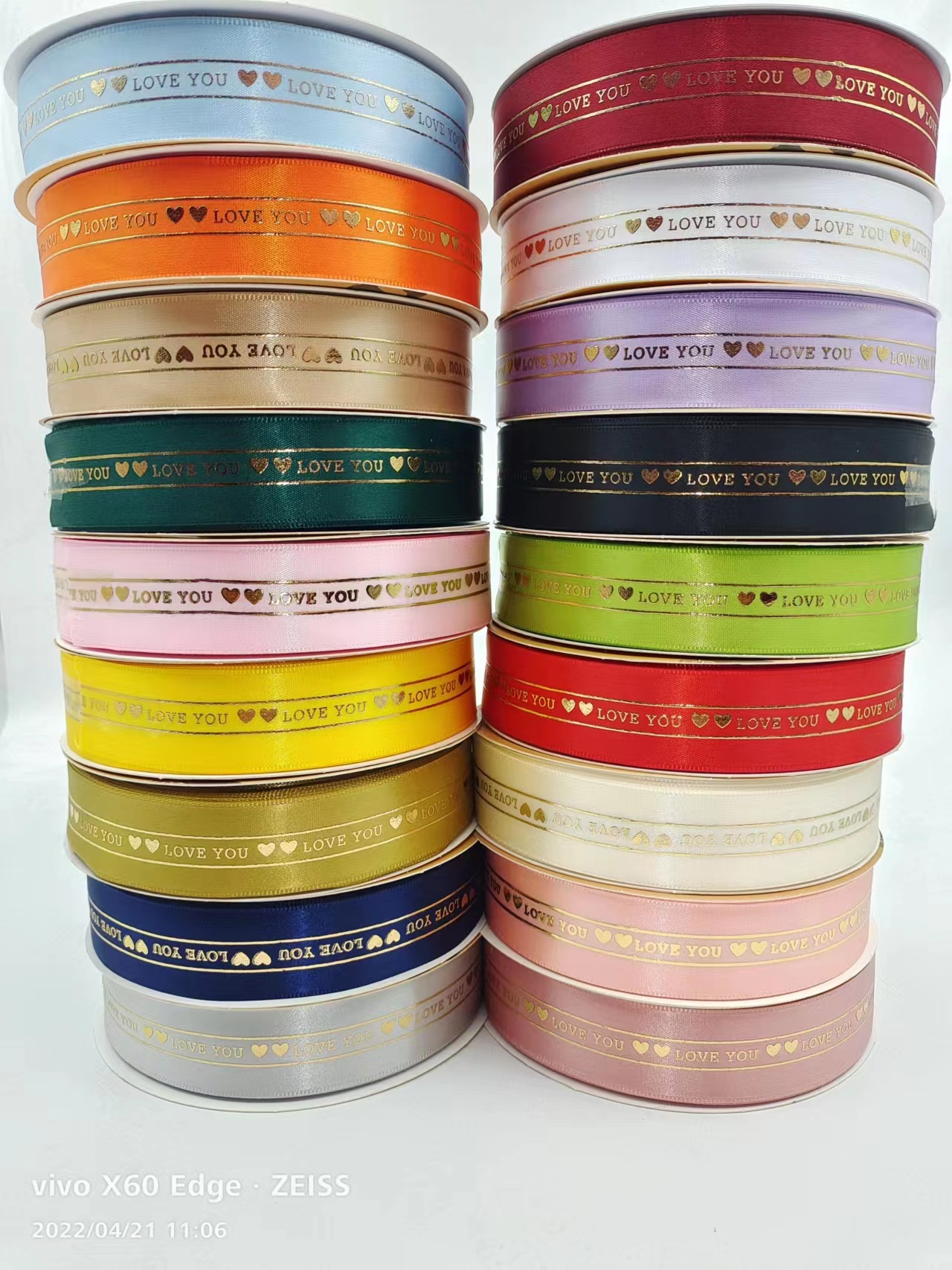 2cmLOVE gold-embossed printing tape