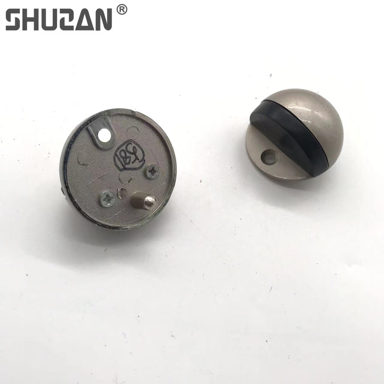 Shuzan stainless steel silent door, floor stop, door stop, furniture hardware accessories, bedroom anti-soil hanging door handle, special for Yemen Specification image