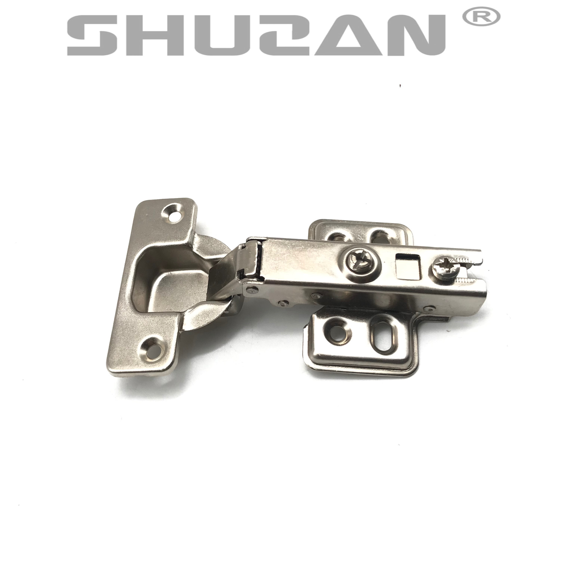 Shuyuanfeng Hardware Hydraulic Hinges 304 stainless Steel Door hinges Buffer Damping Cabinet and wardrobe Door Silent Hydraulic Hinges Factory Direct sales