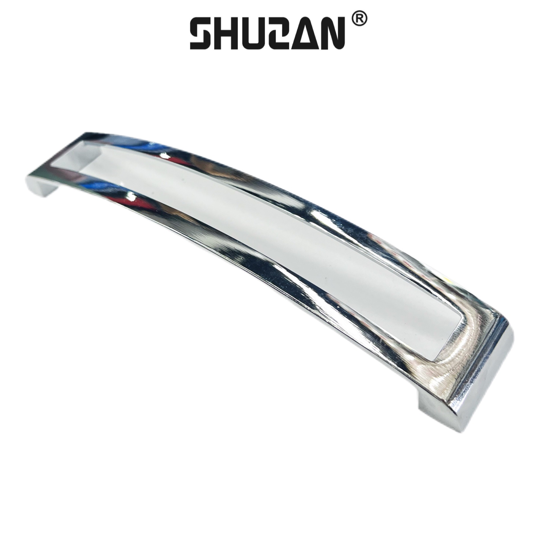 Shuzan ice crack European-style cabinet door pebble handle household door hardware accessories stainless steel door handle handle Specification image