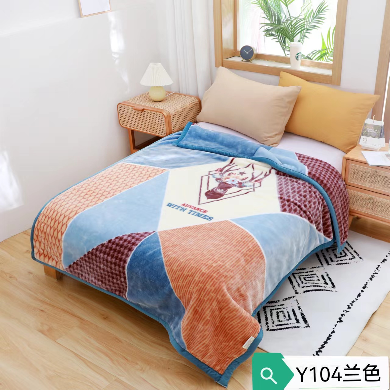 2025 New style mink fleece casual children's blanket, infant cloud children's blanket, cartoon air-conditioned baby thickened small cover blanket, student blanket, Christmas season blanket Item Picture