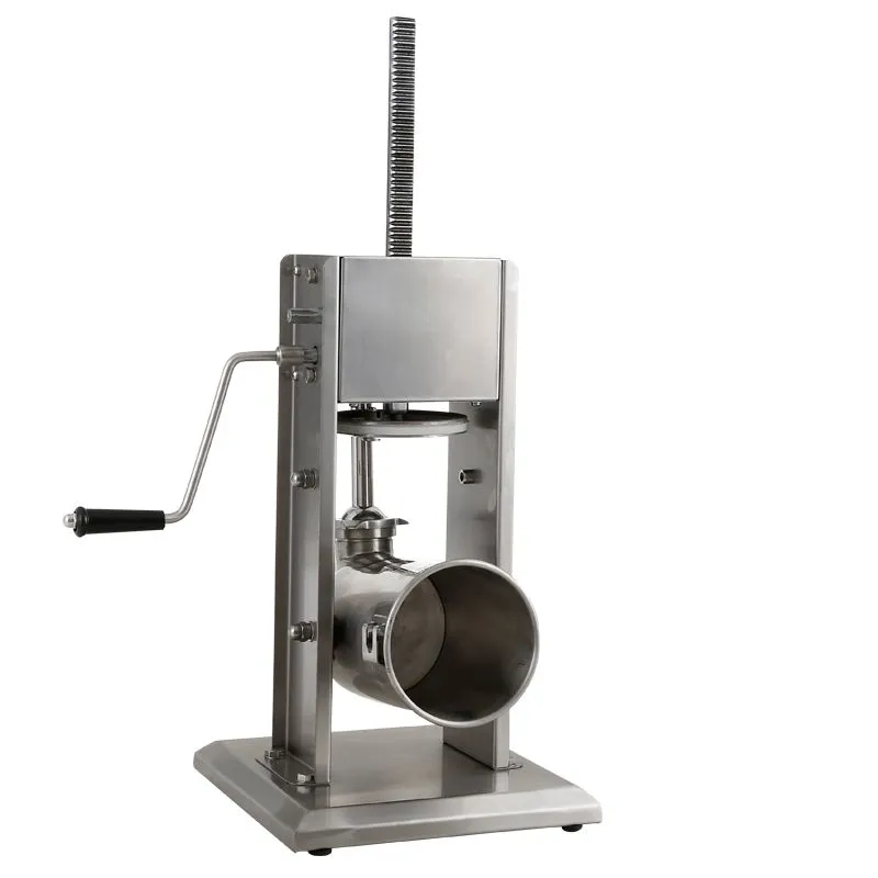 3L commercial stainless steel manual sausage stuffing machine, vertical and horizontal sausage stuffing machine, sausage machine