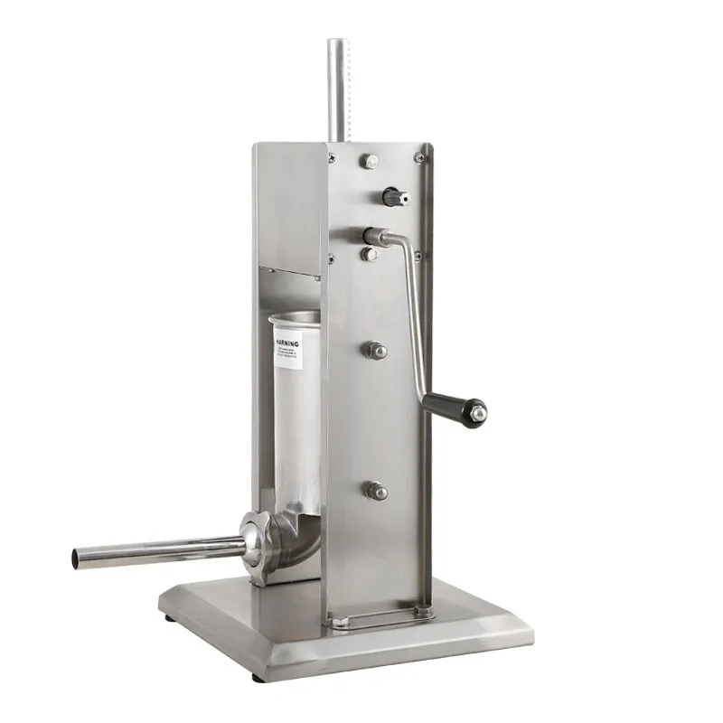 3L commercial stainless steel manual sausage stuffing machine, vertical and horizontal sausage stuffing machine, sausage machine details Picture