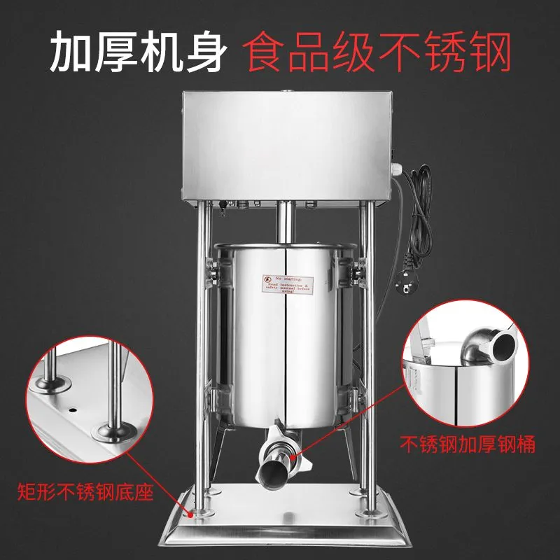 Fully automatic electric stainless steel 10L sausage stuffing machine