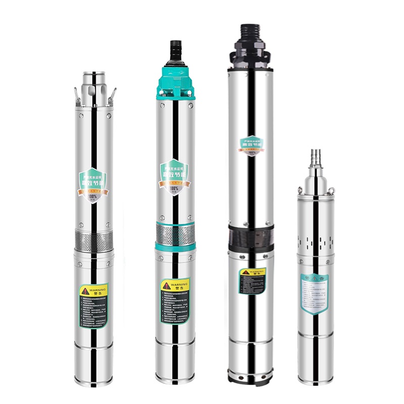深井潜水泵家用井水220V不锈钢10cm直径25叶轮5500w210米扬程220v/380电线1米