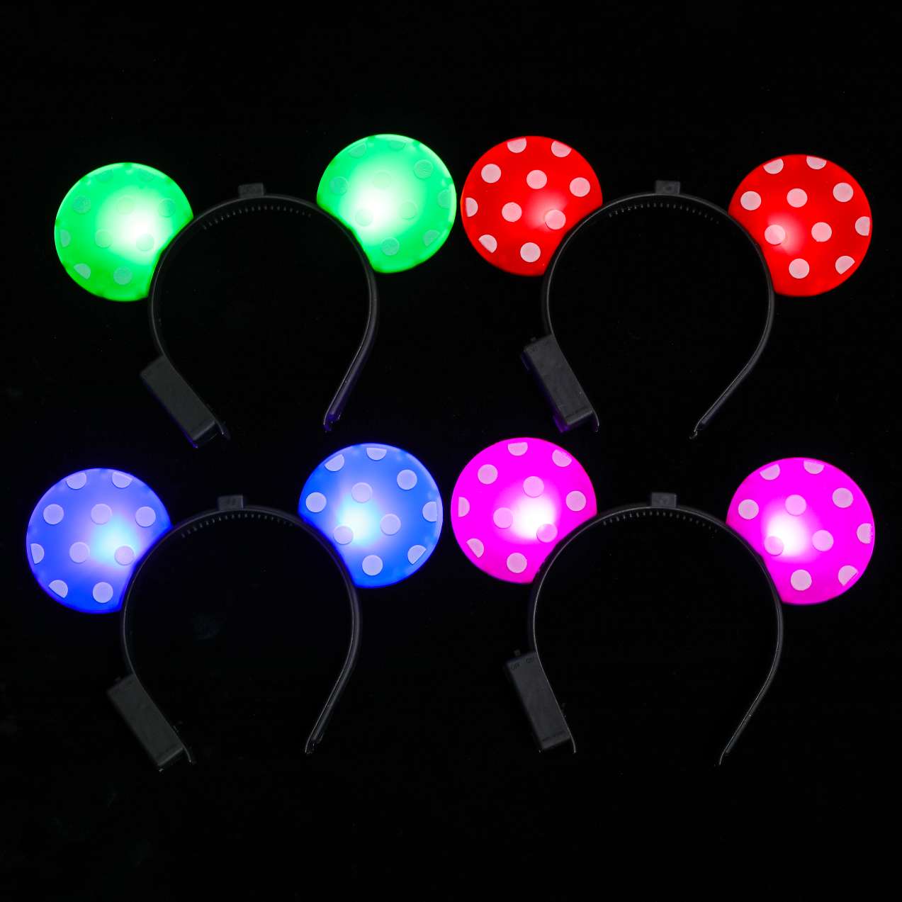 Round ear glitter headband Specification image