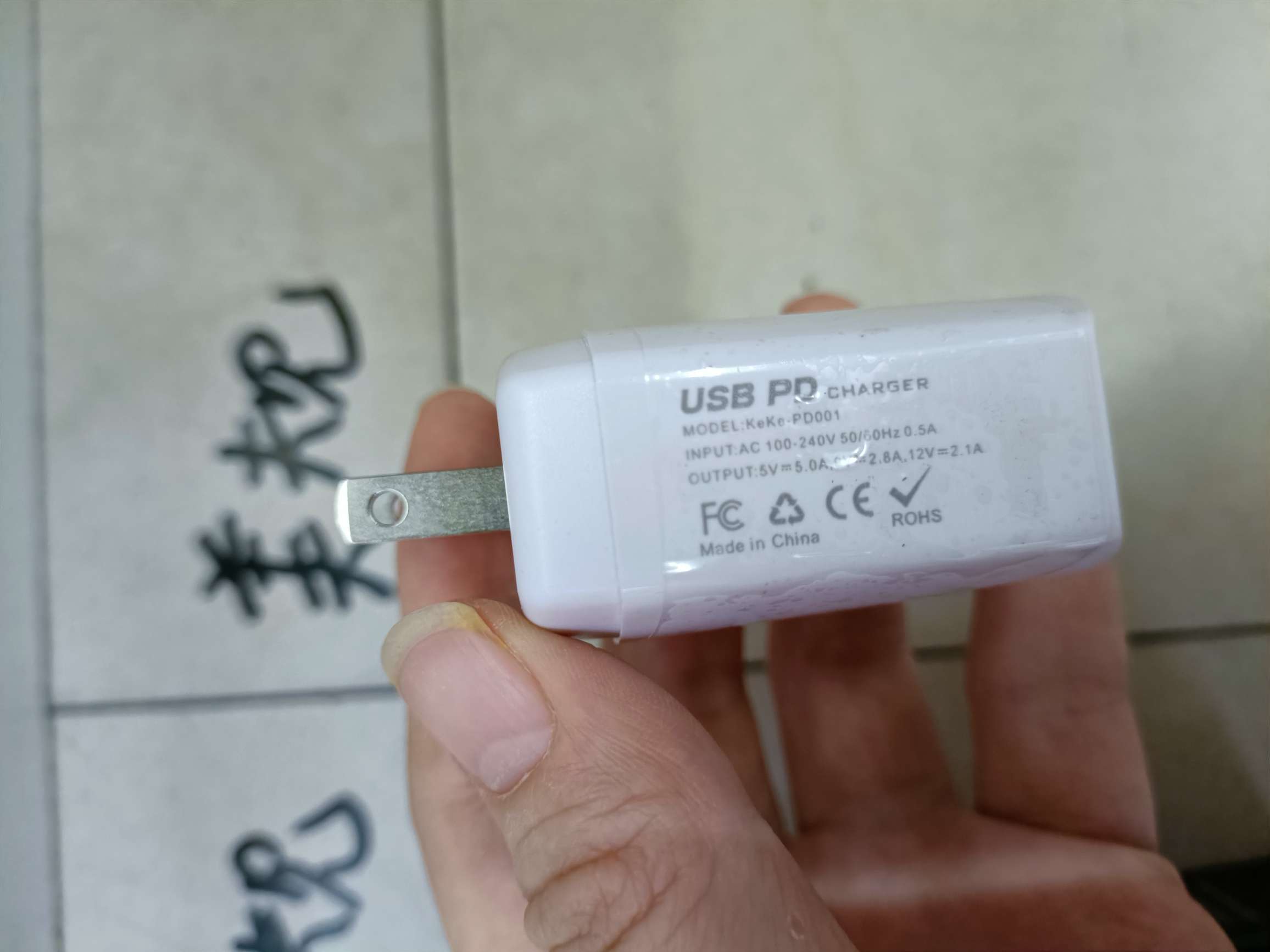 Round center A+C charging head USB+PD mobile phone charger, US standard/European standard/UK standard detail image 8