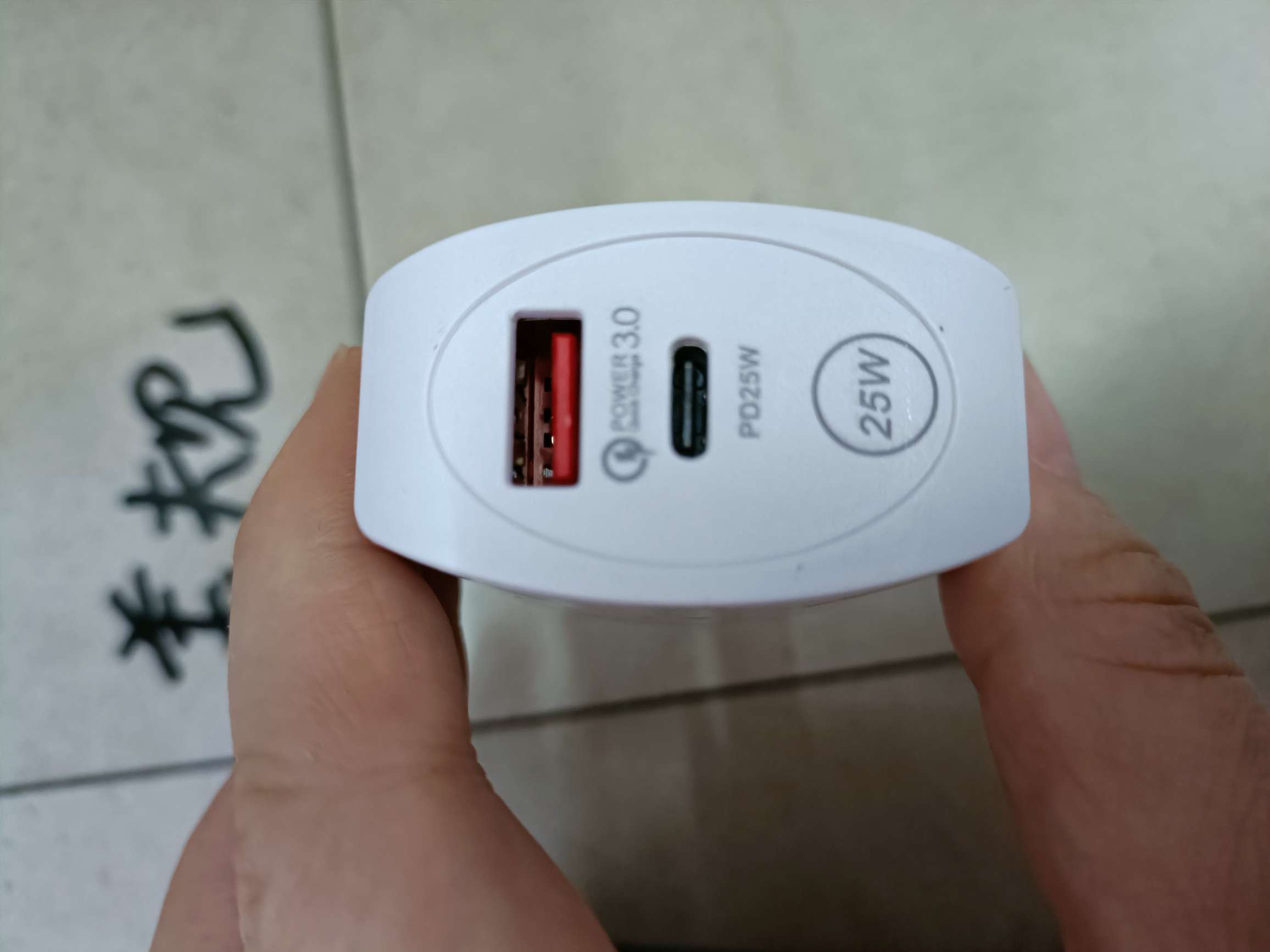 Round center A+C charging head USB+PD mobile phone charger, US standard/European standard/UK standard detail image 6