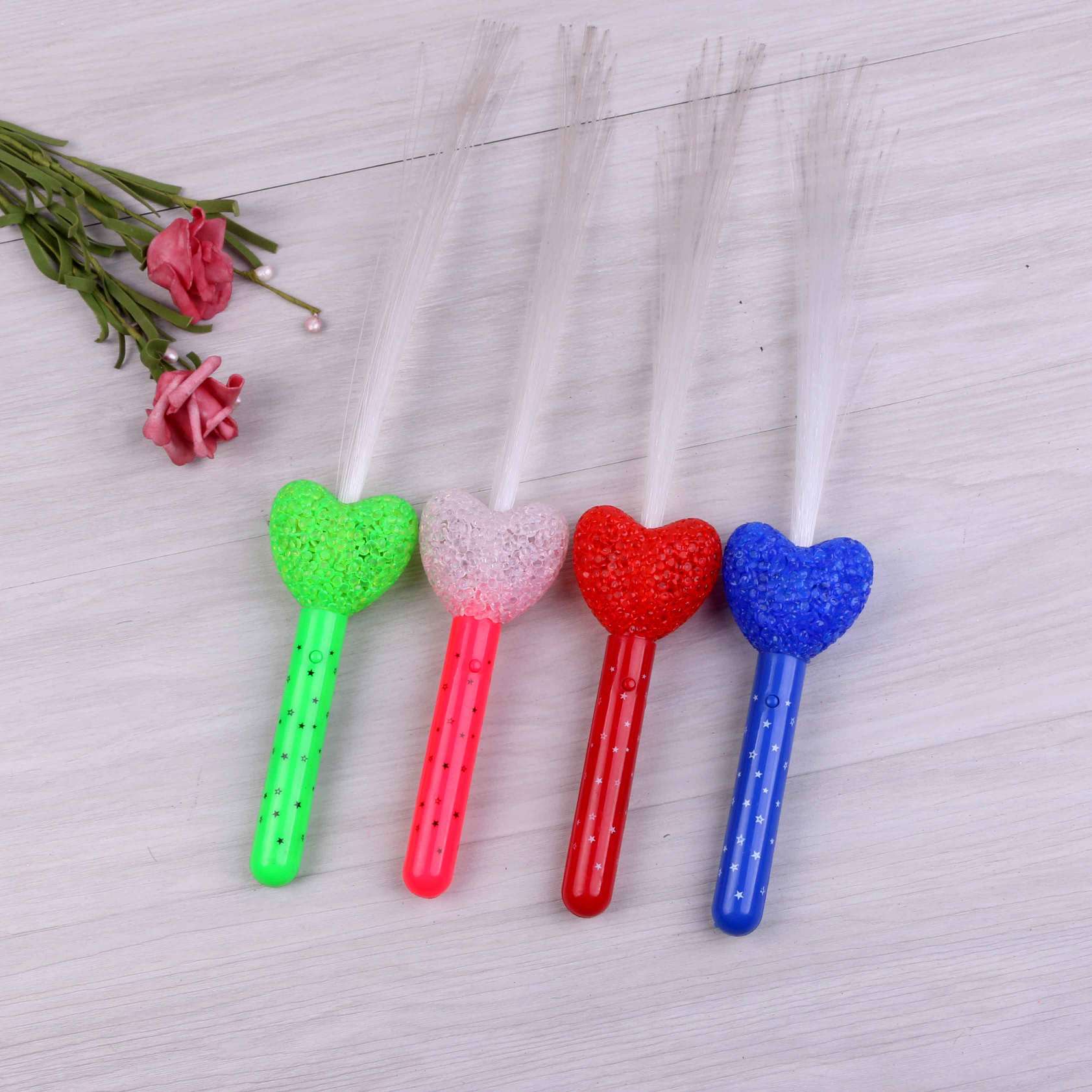 Particle heart fiber optic flash rod Application Scenario