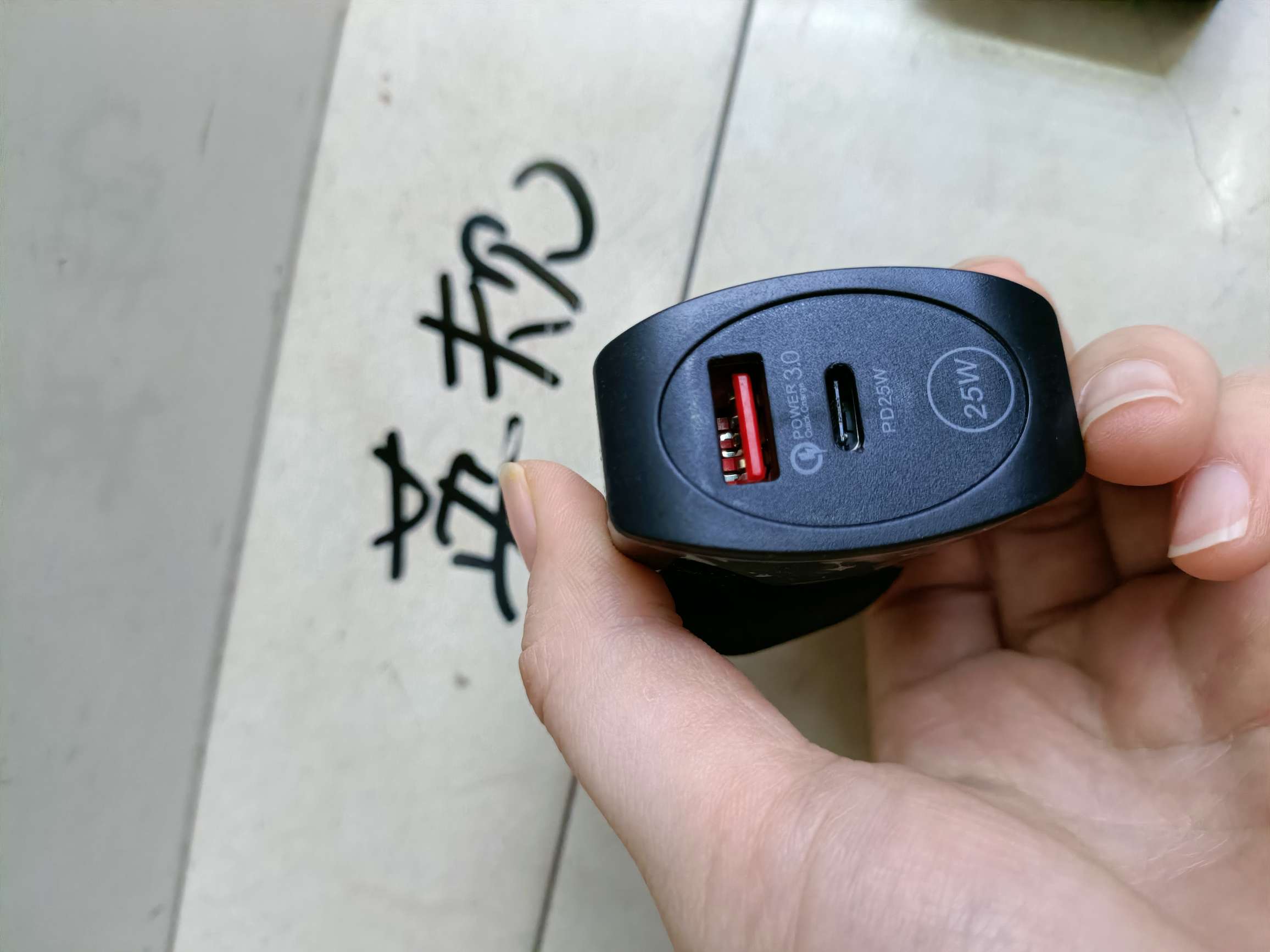 Round center A+C charging head USB+PD mobile phone charger, US standard/European standard/UK standard detail image 11
