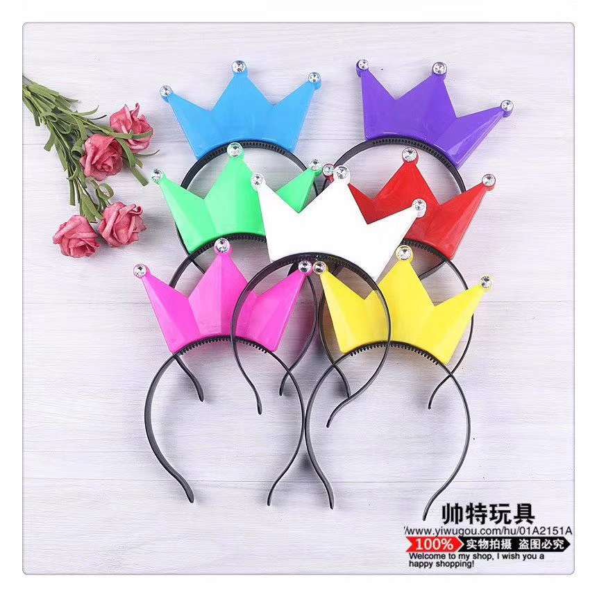New Crown Flash head buckle, large party supplies, flash off party glowing toys, flash toys details Picture