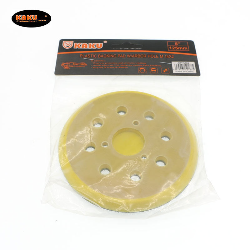 KAKU塑料盘磨光机盘塑料角磨机盘沾盘抛光盘 沾盘气动盘带孔