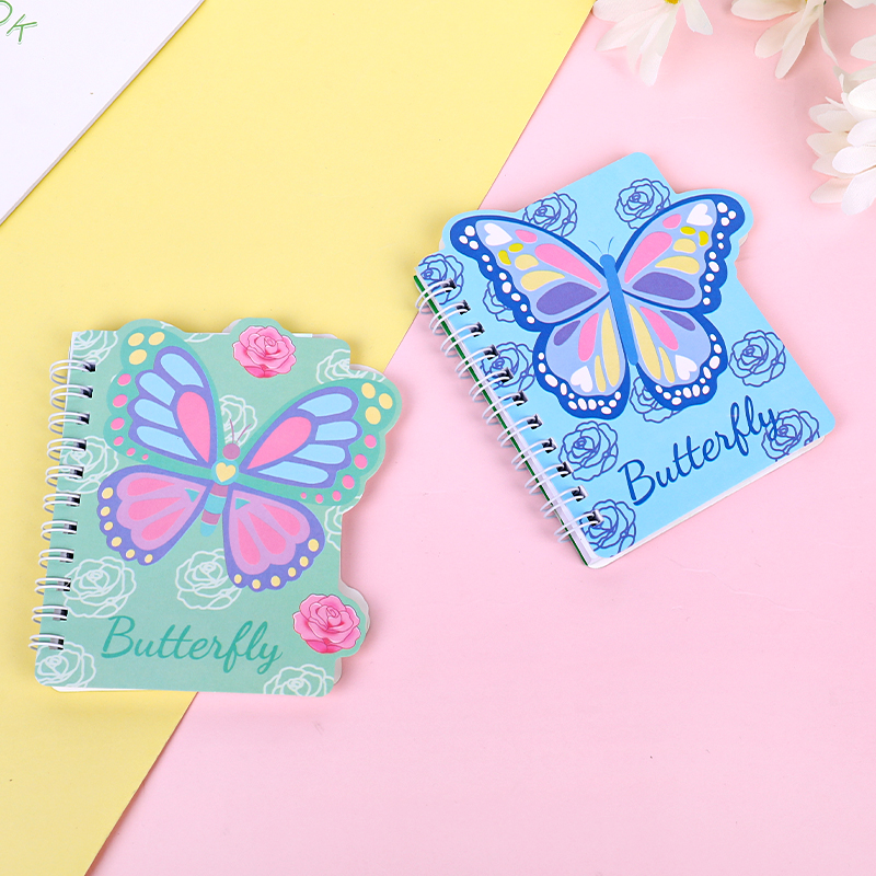 weibo Weibo Creative Cartoon Coil Notebook, Student Butterfly Portable Notebook, Cute Children's Small Gift Specification image
