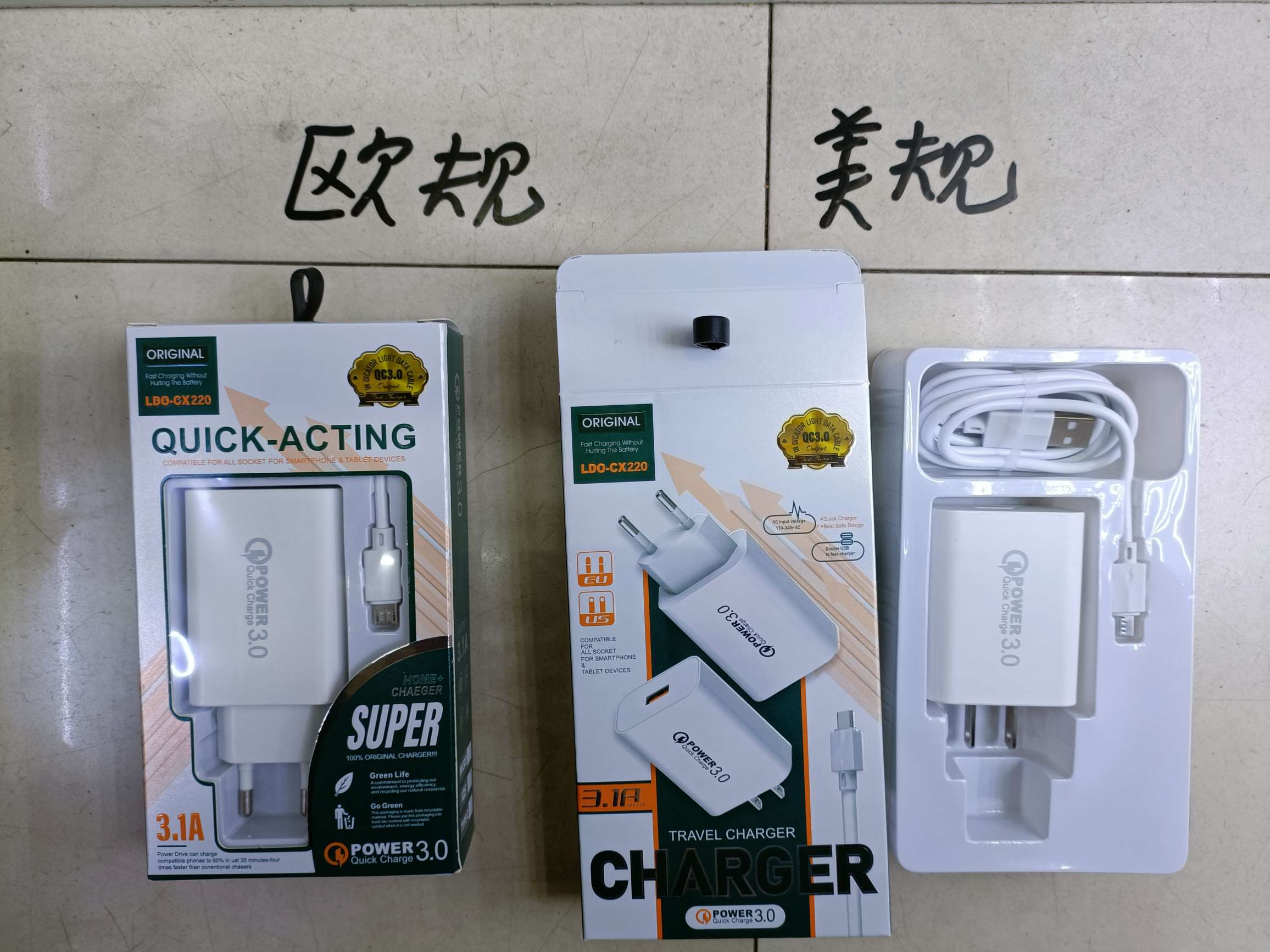 Cabeza de carga USB única cableado cargador de teléfono