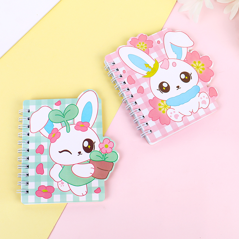 weibo Weibo Creative Cartoon Coil Notebook, Student Little White Rabbit Portable Notebook, Cute Children's Small gift Specification image