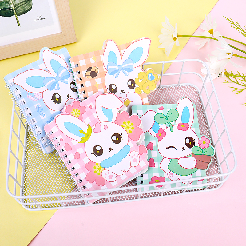 weibo Weibo Creative Cartoon Coil Notebook, Student Little White Rabbit Portable Notebook, Cute Children's Small gift details Picture