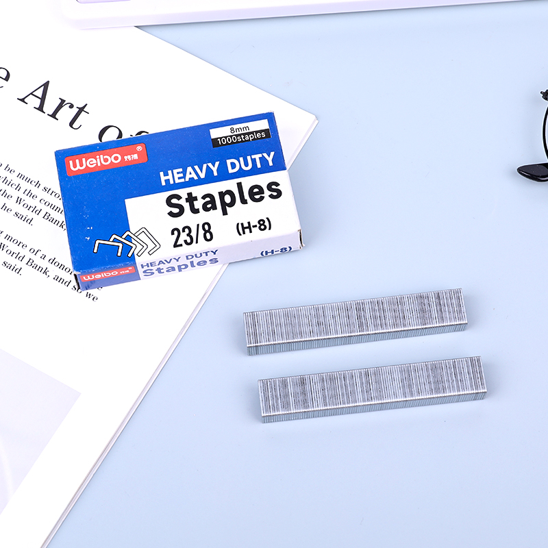 weibo Weibo 23/8 Industrial educational Staples, Office stationery, labor-saving manual box set Specification image