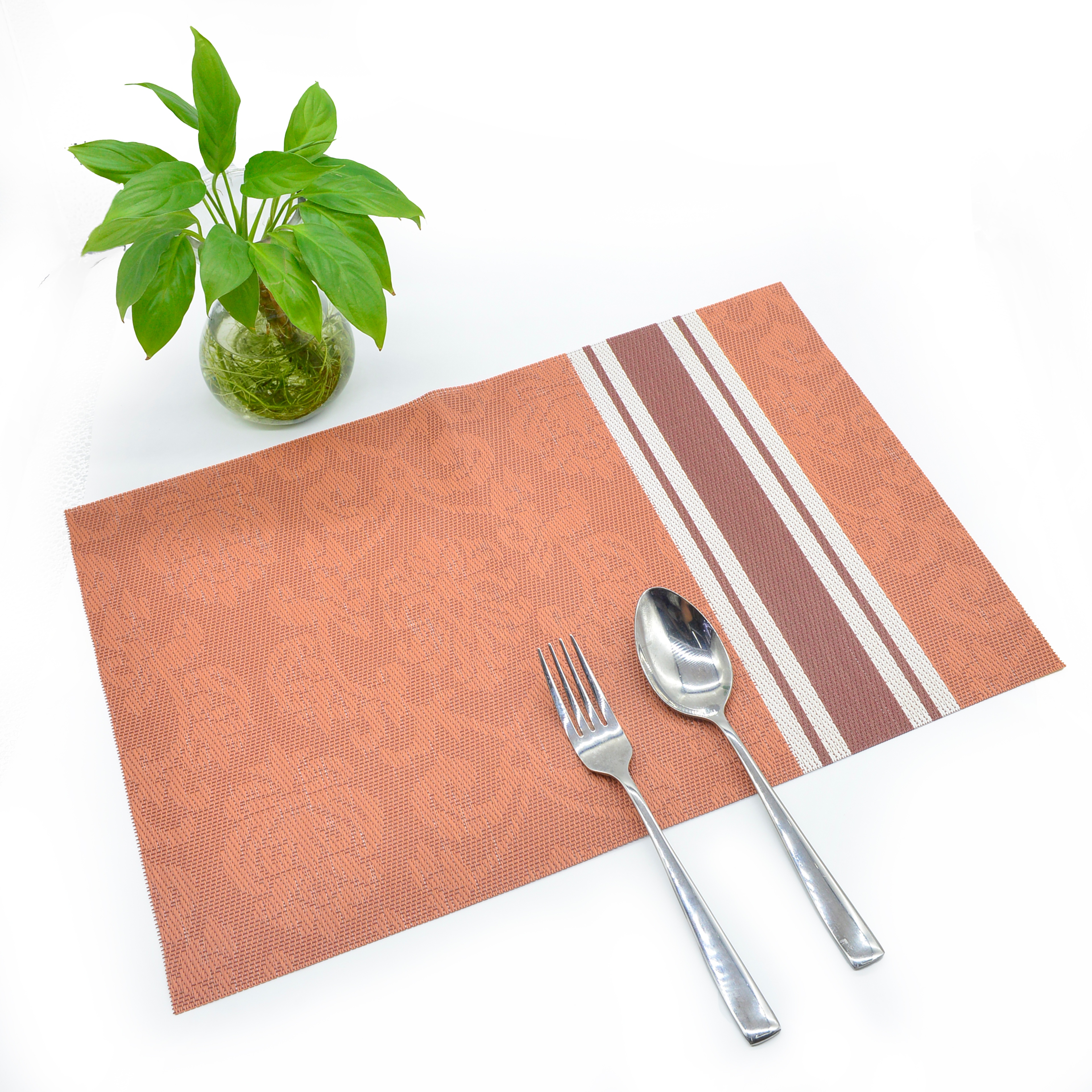 餐垫PVC防/隔热垫/西餐垫白底实物图