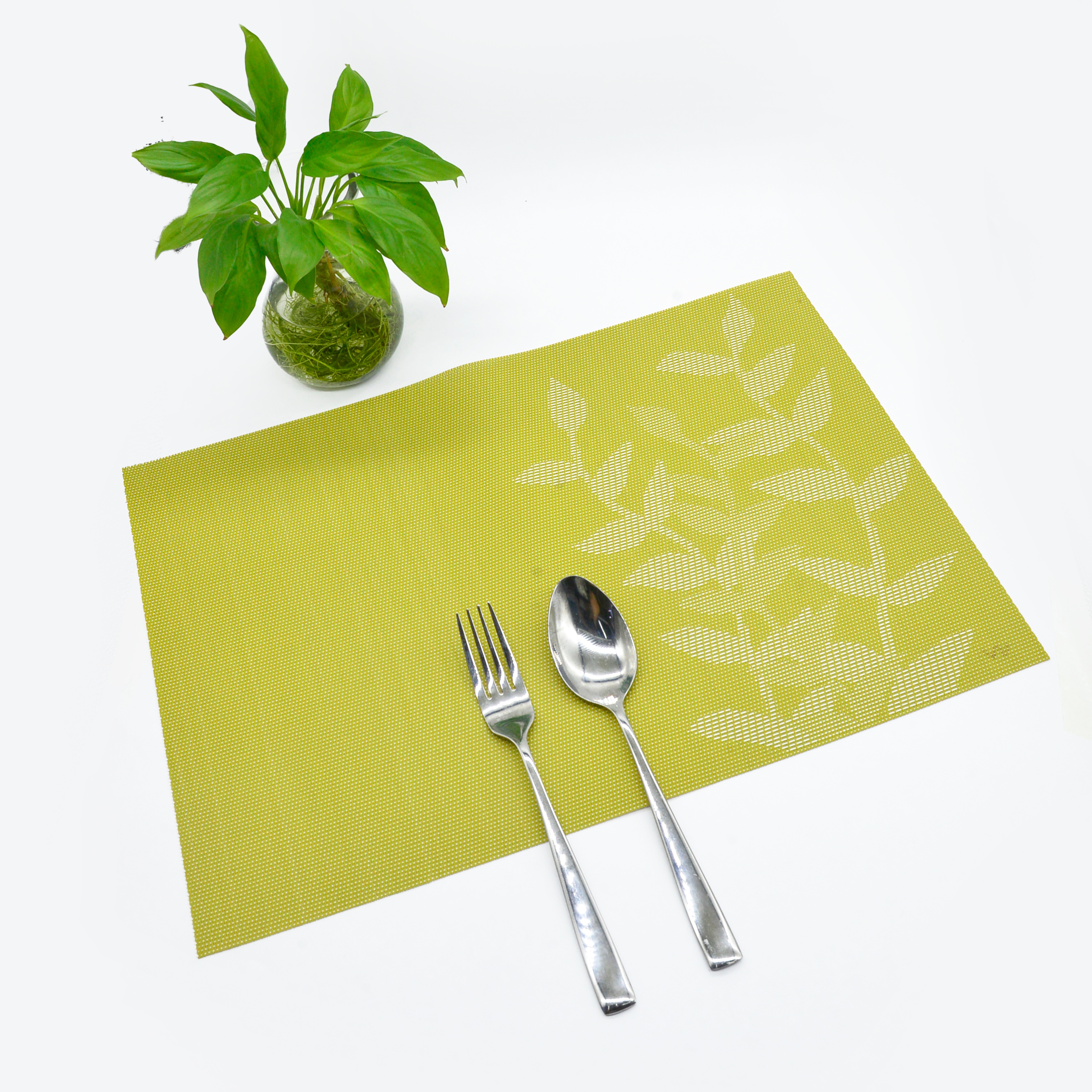 餐垫PVC防/隔热垫/西餐垫白底实物图