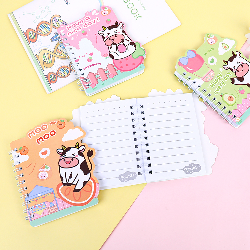 weibo Weibo Creative Cartoon Coil Notebook, Student Little Cow Portable Notebook, Cute and girlish Notebook Item Picture