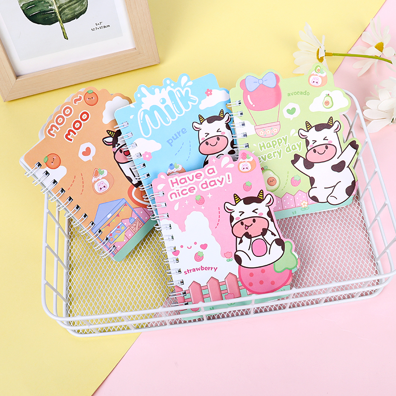weibo Weibo Creative Cartoon Coil Notebook, Student Little Cow Portable Notebook, Cute and girlish Notebook details Picture