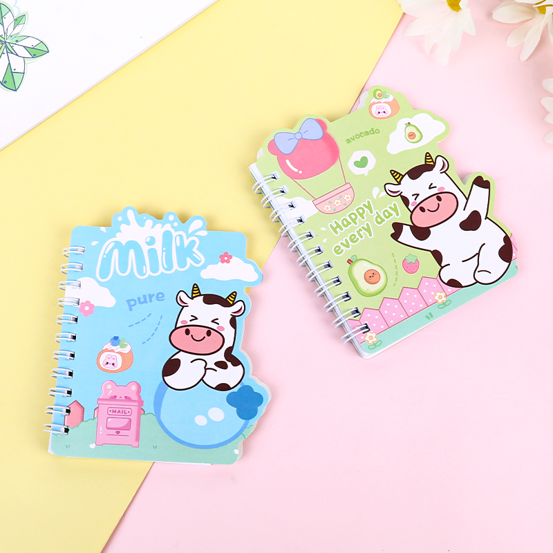 weibo Weibo Creative Cartoon Coil Notebook, Student Little Cow Portable Notebook, Cute and girlish Notebook Application Scenario