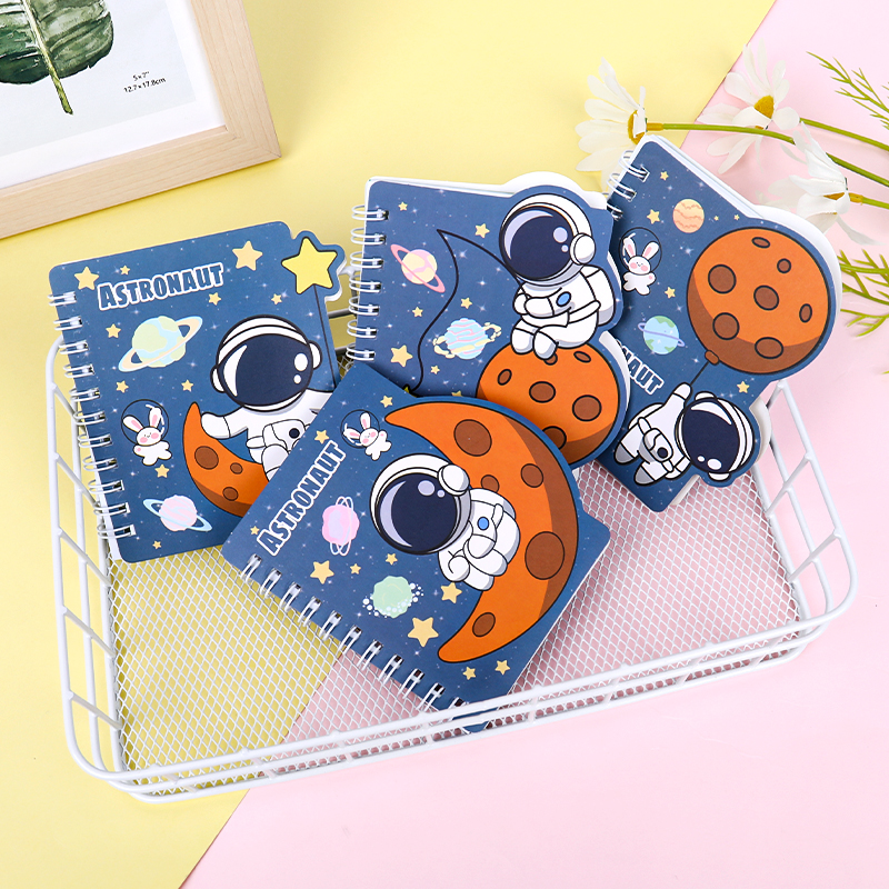 weibo Weibo Creative Cartoon Coil Notebook, Student Astronaut Portable Small Notebook, Cute and girlish notebook details Picture