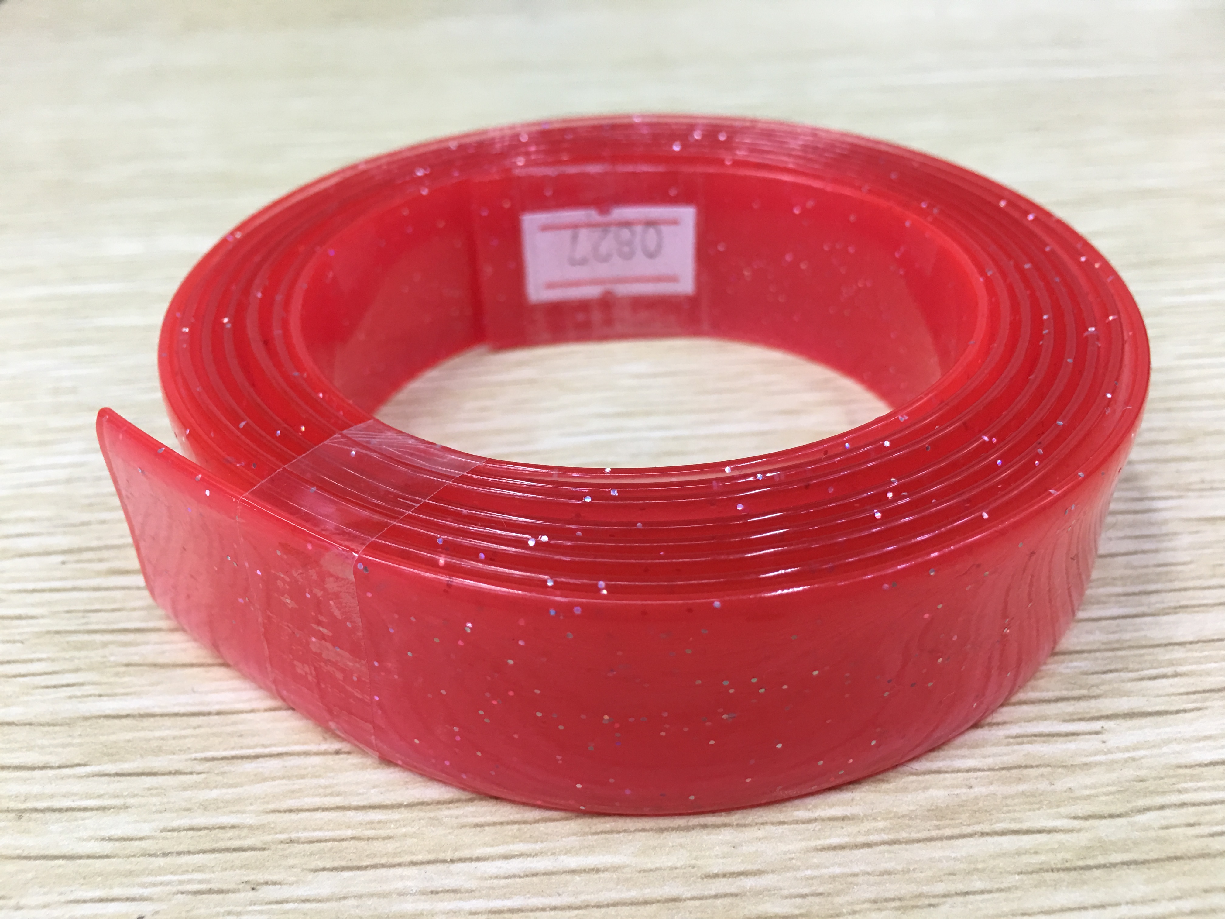 环保PVC时尚女鞋鞋面透明装饰条 PVC鞋面透明水晶条生产厂家