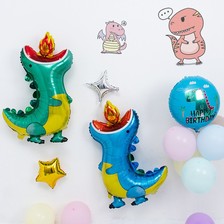 新款喷火恐龙铝膜气球 儿童玩具可爱卡通生日派对装饰用品场景主题布置