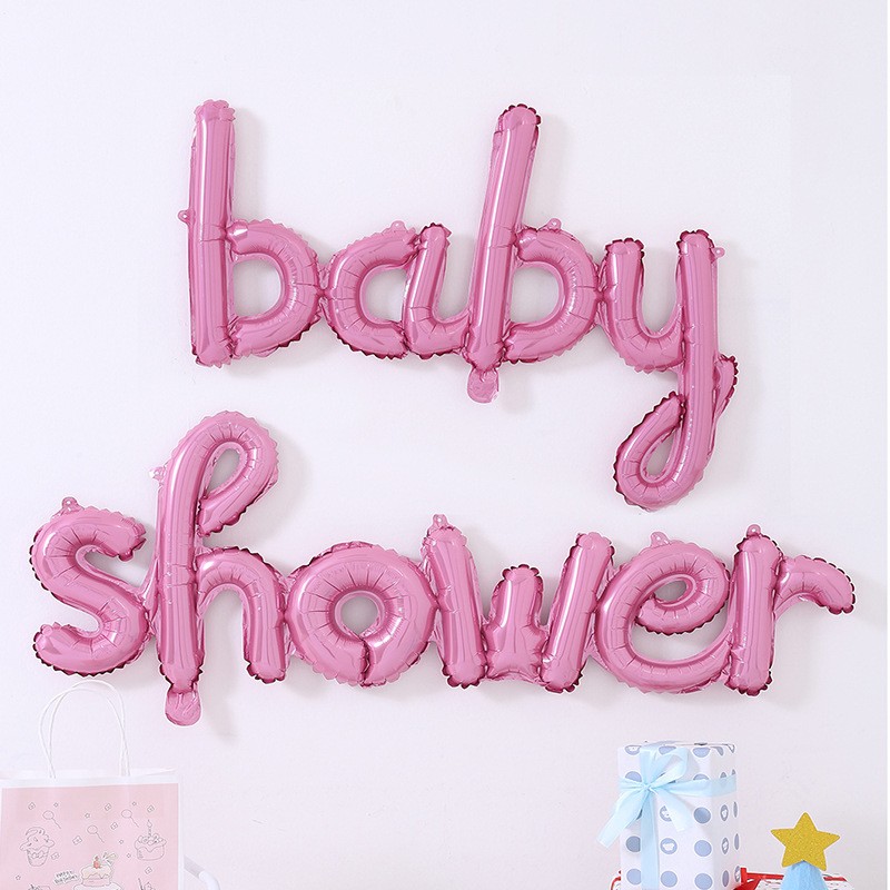 儿童生日装扮氛围拉满连体baby shower铝膜气球速卖通儿童气球