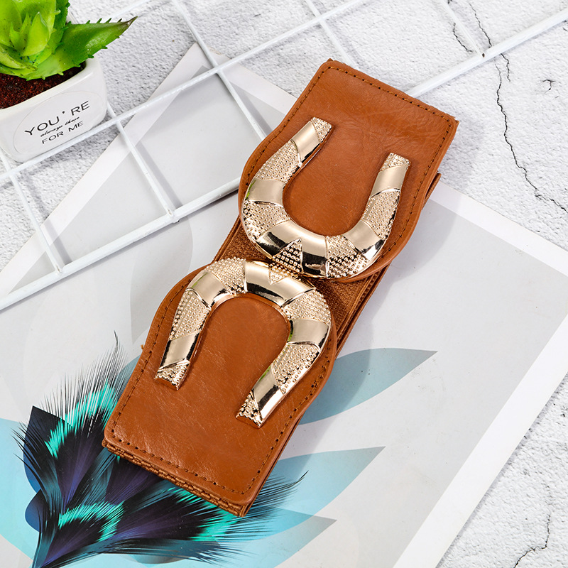 Amazon's best-selling dress, women's decorative belt, leather elastic, wide belt for women Application Scenario