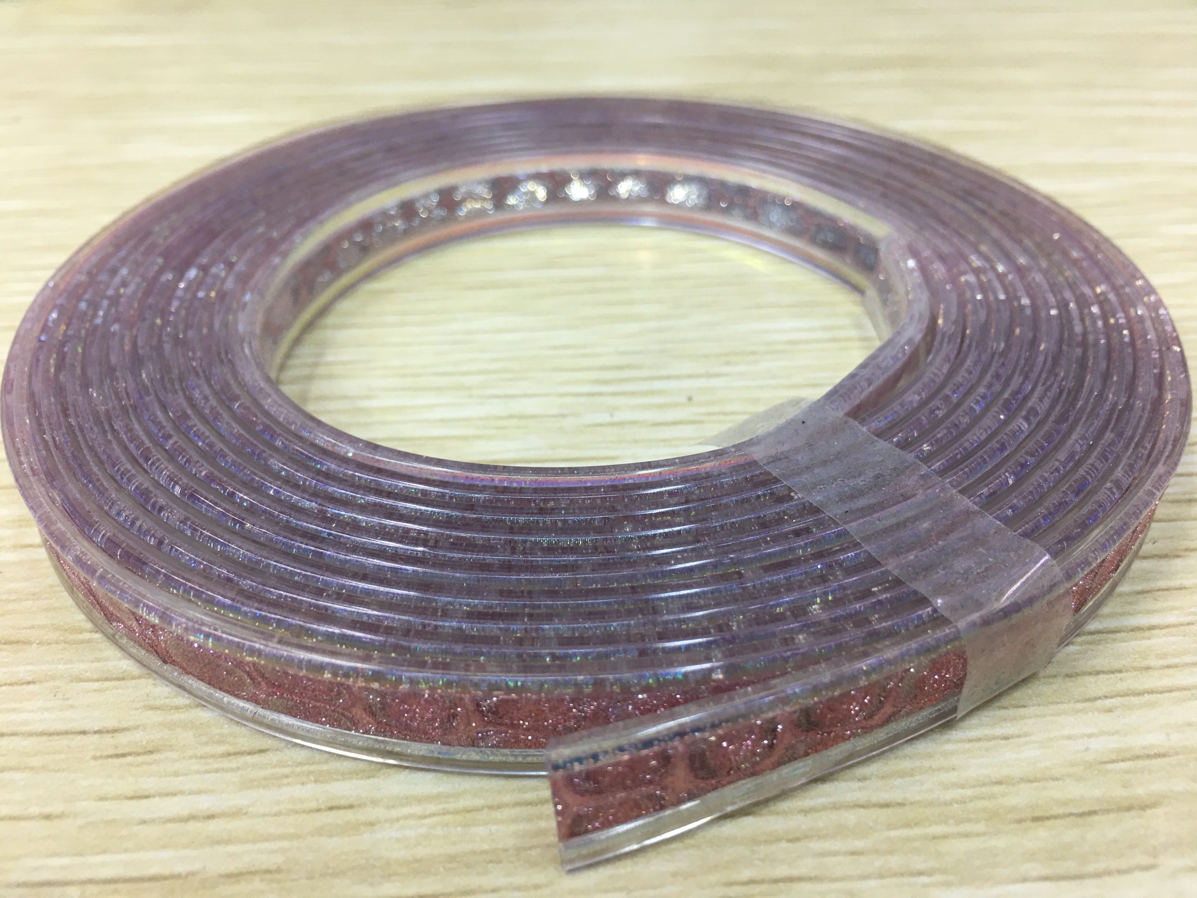 2021自主研发新爆款钥匙配饰，PVC中插幻彩外贴格力特手机吊帶装饰条#鞋包pvc中插条