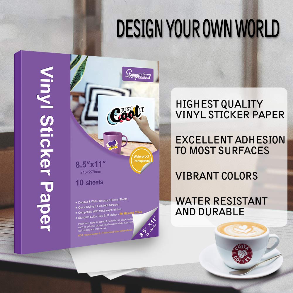 Inkjet transparent printing paper that is tear-resistant, waterproof and oil-proof, 50 A4 transparent stickers, vinyl stickers, self-adhesive labels, transparent printing paper Application Scenario