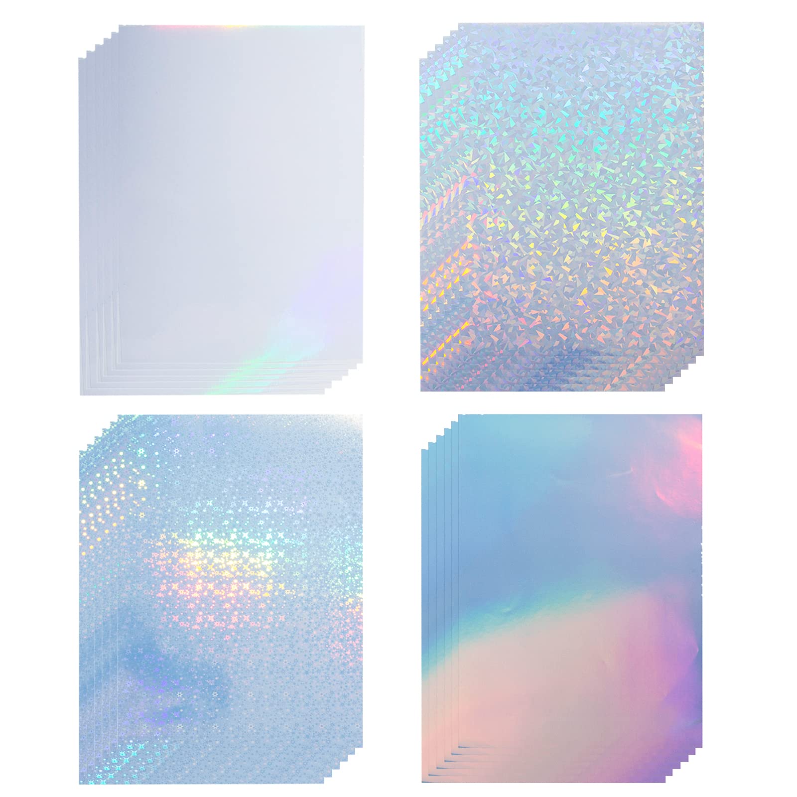 Laser inkjet printing paper is tear-resistant, waterproof and oil-proof. A4 laser sticker self-adhesive label, 50 sheets of laser printing paper pic 1