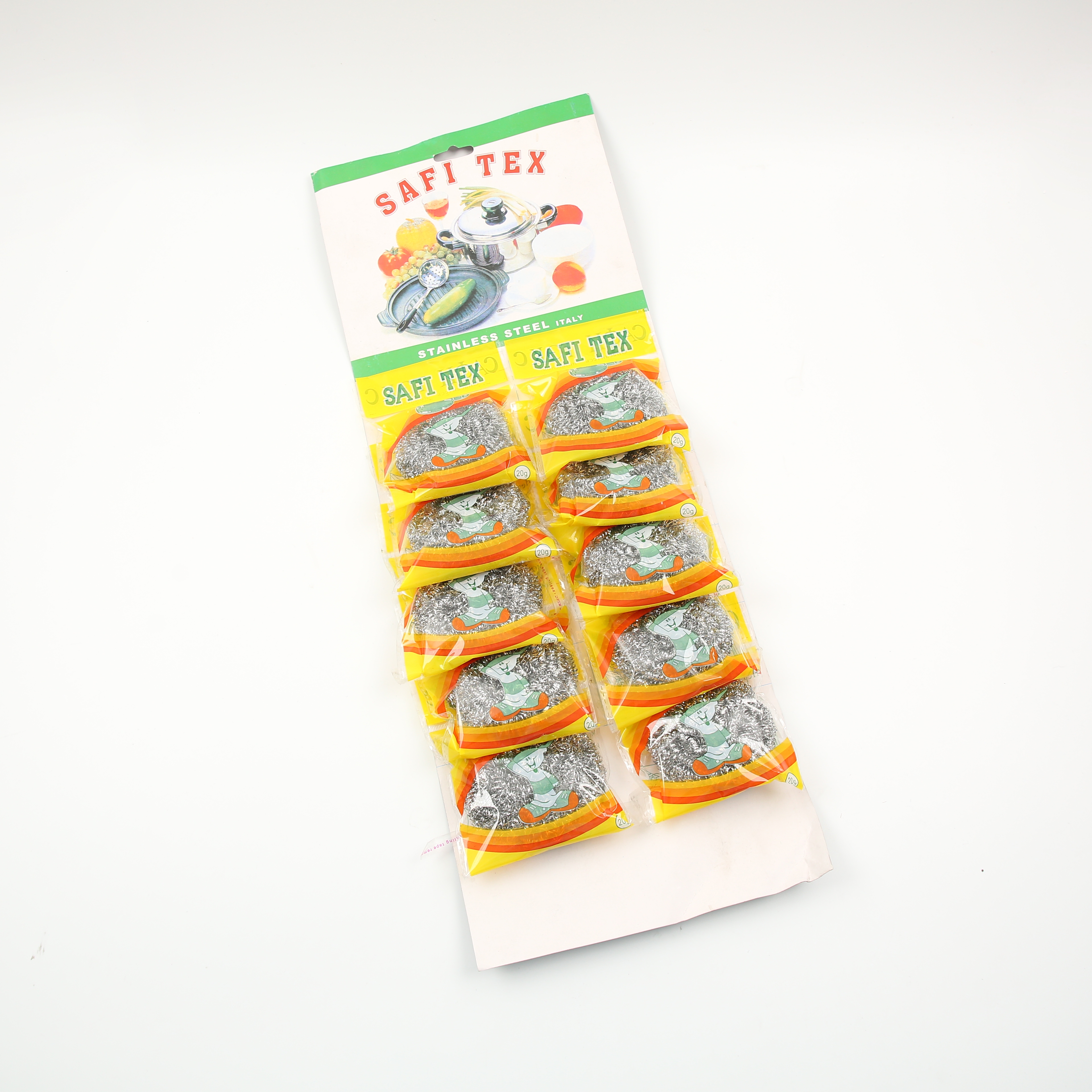 答案：12个粘卡/不掉丝/304不锈钢/洗锅刷/家用厨房/洗碗铁丝/食品级清洁/粘卡钢丝/不锈钢洗/厨房洗碗/铁丝球食/清洁球产品图