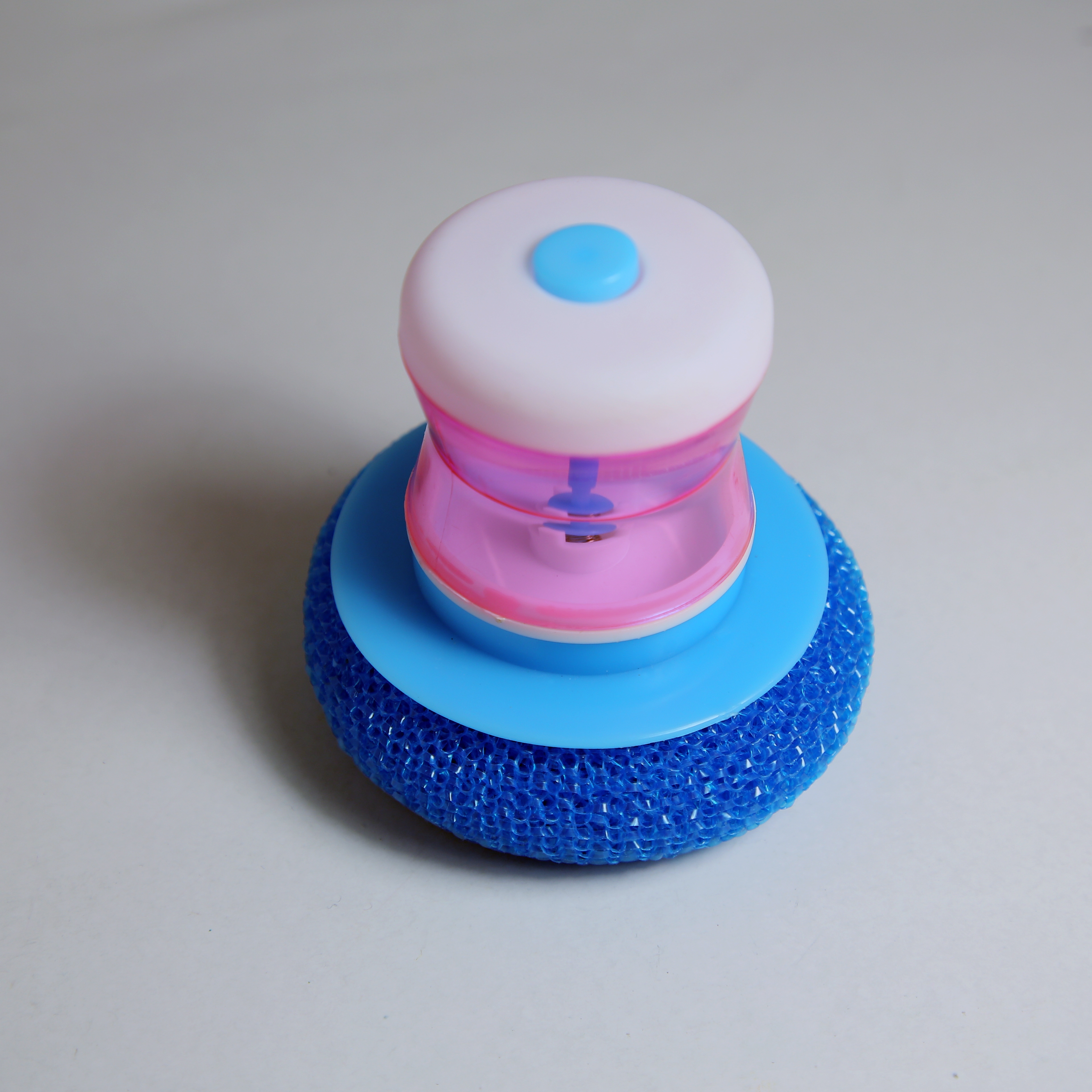 厂家直销刷锅神器不沾油不伤锅带手柄塑料清洁球PP球彩色球刷碗球图