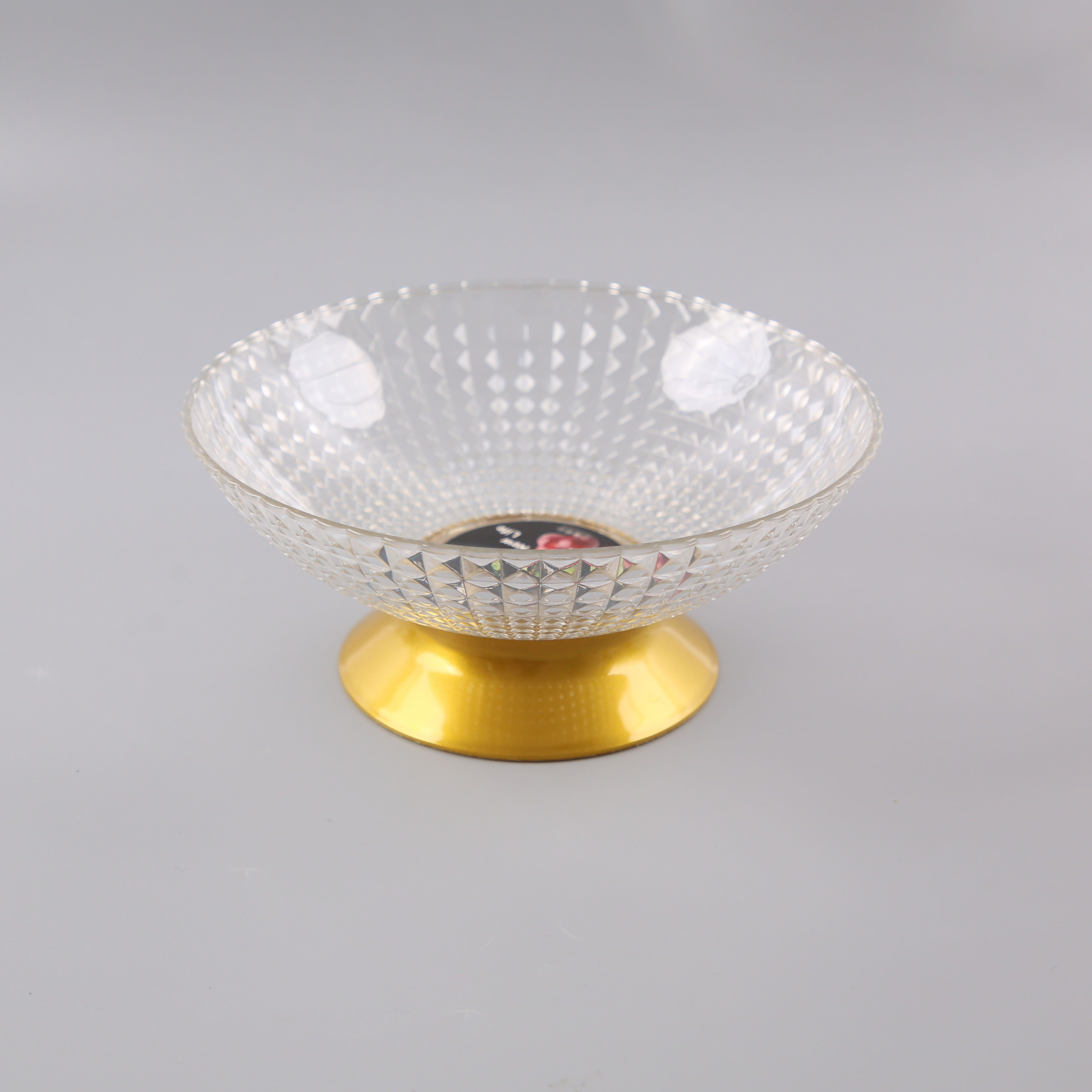 果盘塑料轻奢PET水果盘家用零食盘收纳盒透明耐摔水1晶盘现货代发