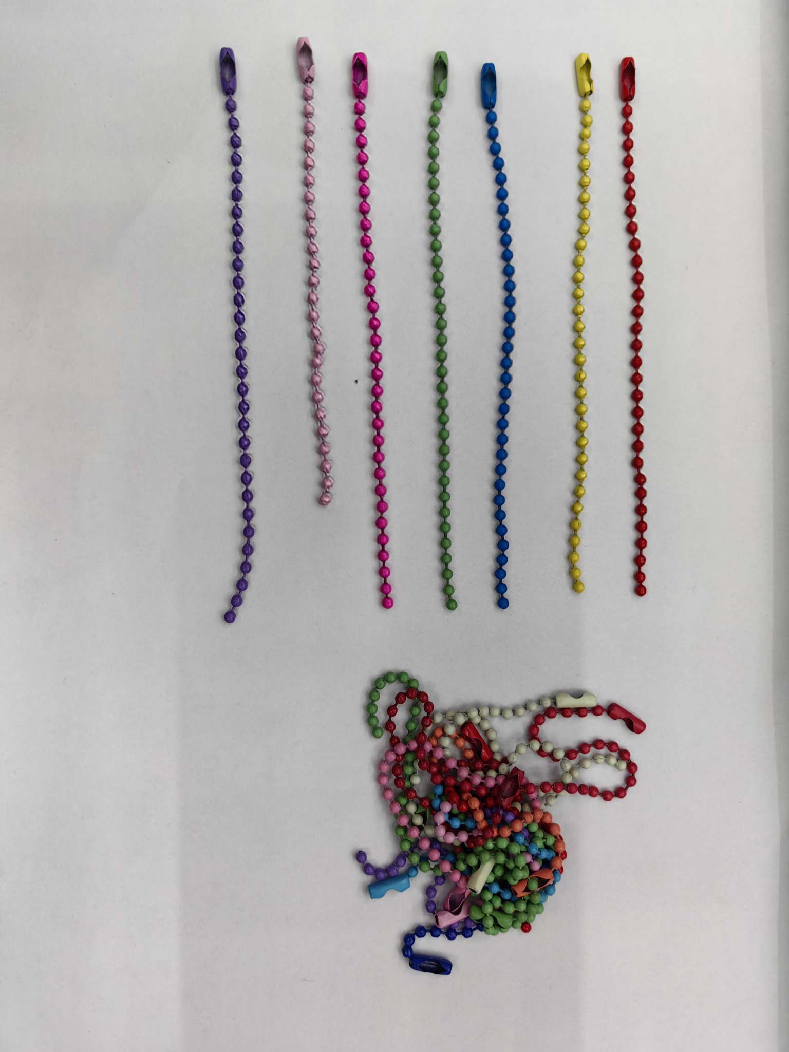 彩色珠链，链条，五金配件